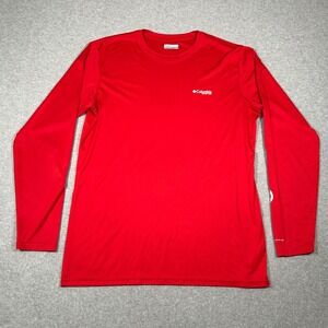 Columbia PFG Terminal Tackle Destination Shirt‎ Mens Large Red Fishing Gear USA